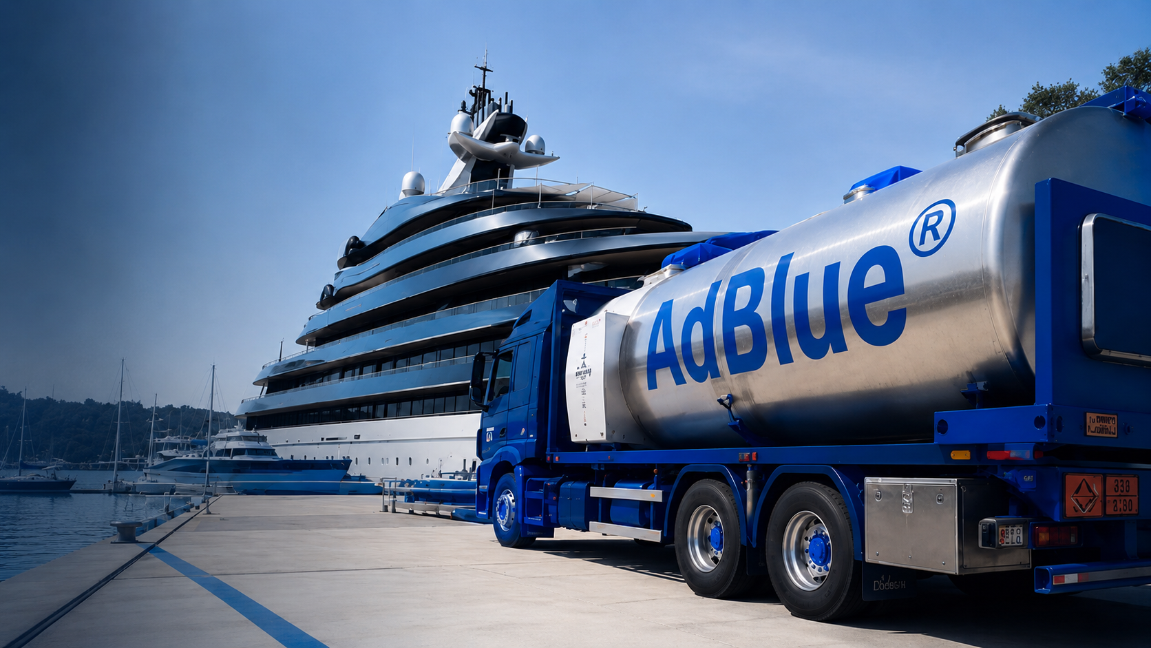 UNITRANS AdBlue cisterna pored jahte